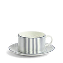 Wedgwood Gio Pinstripe Teacup & Saucer White