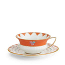 Wedgwood Wonderlust Peony Diamond Teacup and Saucer