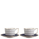 Wedgwood Renaissance Gold Cups & Saucers, Set of 2