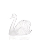 Lalique Swan Head Up Sculpture, Clear