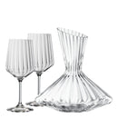 Spiegelau Lifestyle Decanter Set of 3 - 2 Red Wine Glasses, 1 Decanter 0.75 l