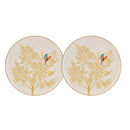 Portmeirion Sara Miller Cake Plate Set of 2 - Light Grey