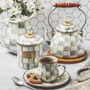 MacKenzie-Childs Sterling Check Enamel Mug
