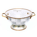 MacKenzie-Childs Sterling Check Enamel Colander - Small