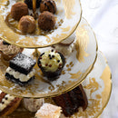 Royal Crown Derby Aves Gold Cake Stand - 3 Tier (Gift Boxed)