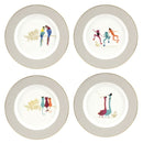 Portmeirion Sara Miller Piccadilly Dessert Plate Set of 4
