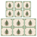 Pimpernel for Spode Christmas Tree Placemats & Coasters Set of 12