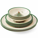 Spode Christmas Tree 12 Piece Set - 4 x 27cm Dinner Plates, 20cm Salad Plates, 15cm Cereal Bowls