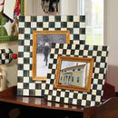 MacKenzie-Childs Courtly Check Enamel Frame - 5 in x 7 in