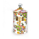 MacKenzie-Childs Flower Market Large Canister - White