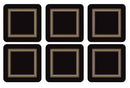 Pimpernel Classic Black Coasters Set of 6