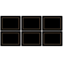Pimpernel Classic Black Placemats Set of 6