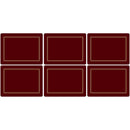 Pimpernel Classic Burgundy Placemats Set of 6