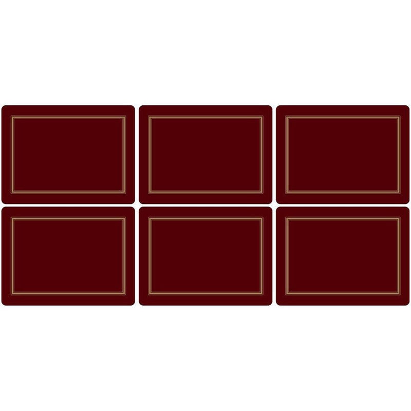 Pimpernel Classic Burgundy Placemats Set of 6