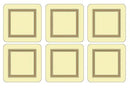 Pimpernel Classic Cream Coasters Set of 6