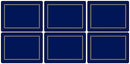 Pimpernel Classic Midnight Placemats Set of 6