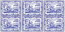 Pimpernel for Spode Blue Italian Placemats Set of 6