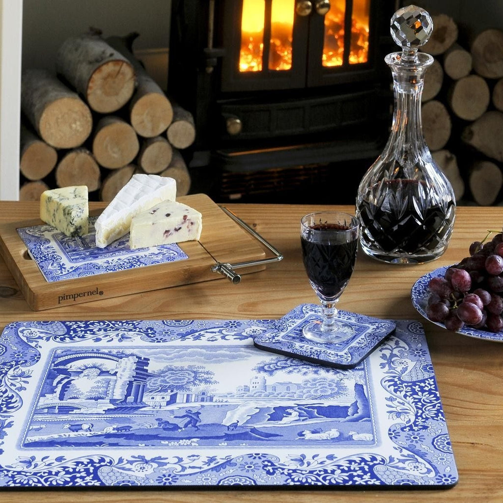 Pimpernel for Spode Blue Italian Placemats Set of
