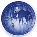 Royal Copenhagen Christmas Plate 2019 - Meeting in the Paddock