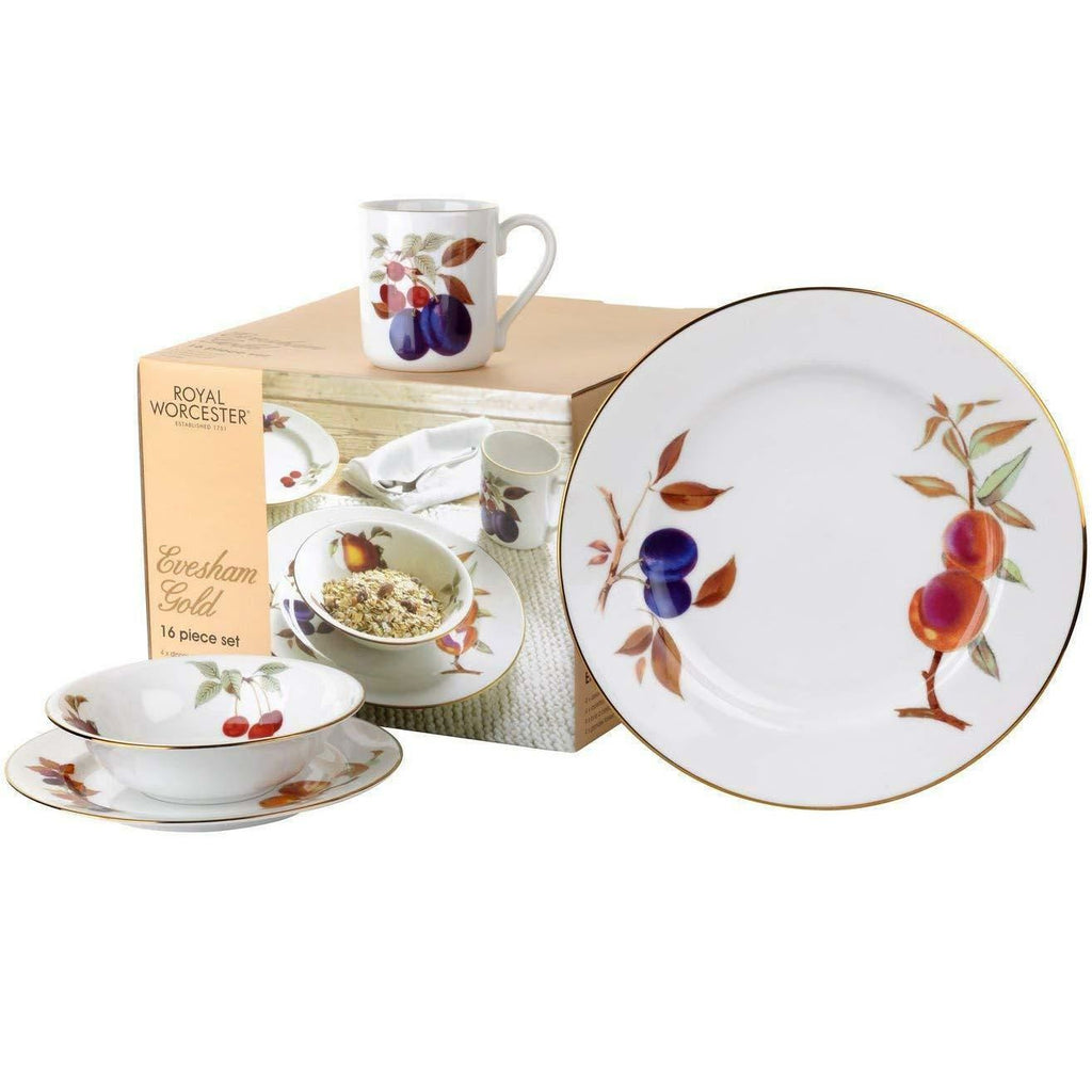 Royal Worcester Evesham Gold 16 Piece Set – SinclairsCollectables
