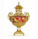 Royal Worcester Painted Fruit Covered Vase (1572) 26.5cm