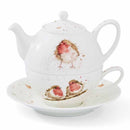 Royal Worcester Wrendale Designs Tea For One with Saucer (Robins)