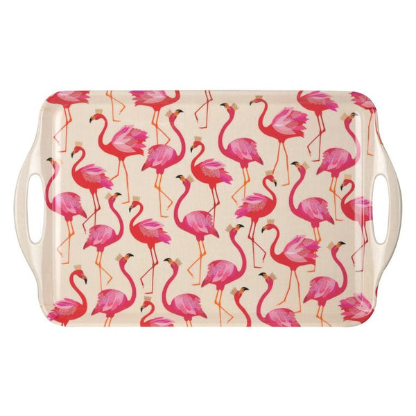 Portmeirion Sara Miller Flamingo Large Handled Tray