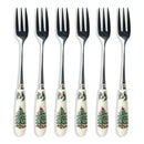 Spode Christmas Tree Pastry Forks Set of 6