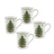 Spode Christmas Tree Mug 12oz Set of 4