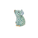 Herend Little Pig Sitting Fishnet Figurine