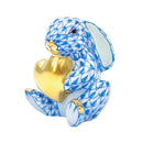 Herend Bunny with Heart Fishnet Figurine