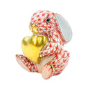 Herend Bunny with Heart Fishnet Figurine