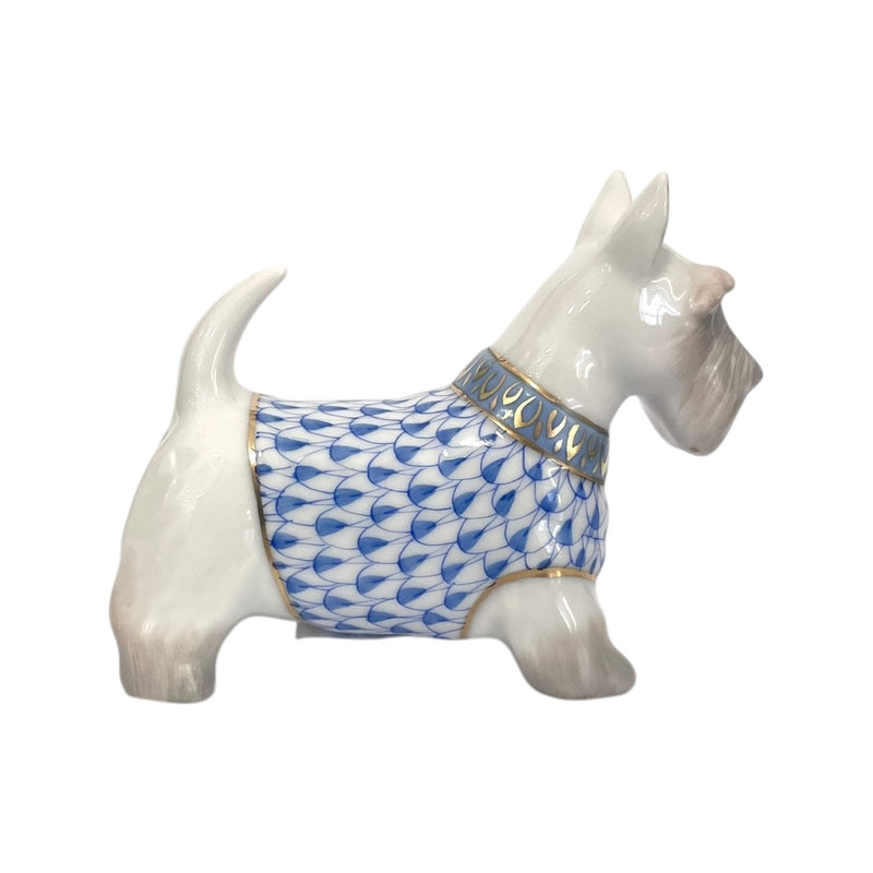 Herend Westie with Jumper Fishnet Figurine