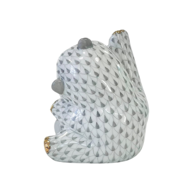 Herend Playful Panda Bear Fishnet Figurine