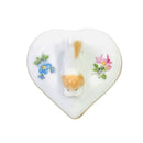 Herend Mille Fleur Heart-shaped Bonbonniere with Dog