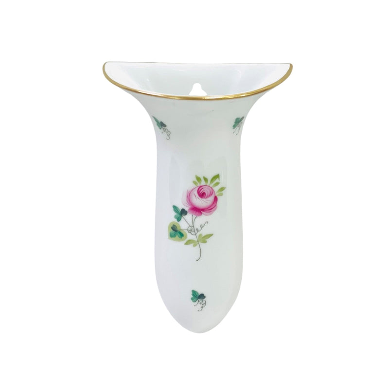 Herend Vienna Rose Wall-Hanging Vase