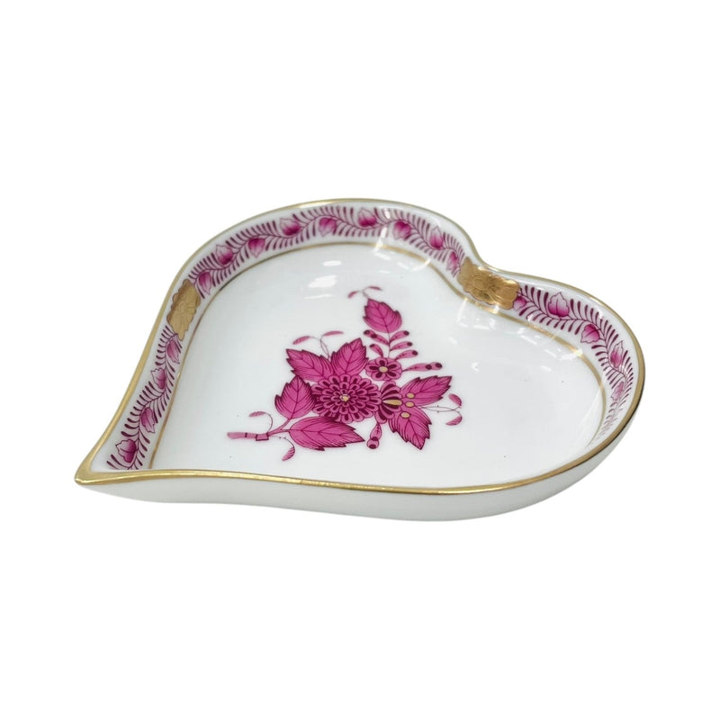 Herend Apponyi Pink Heart-shaped Small Dish