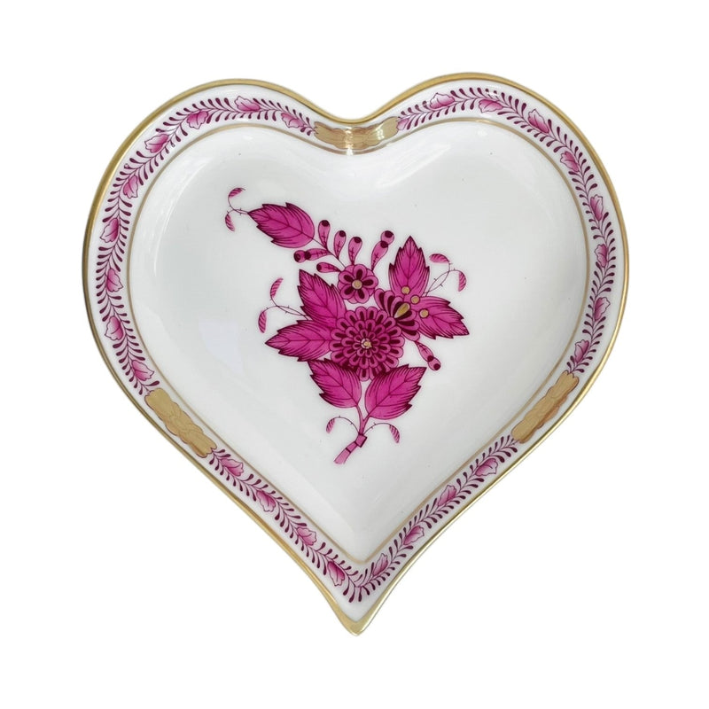 Herend Apponyi Pink Heart-shaped Small Dish