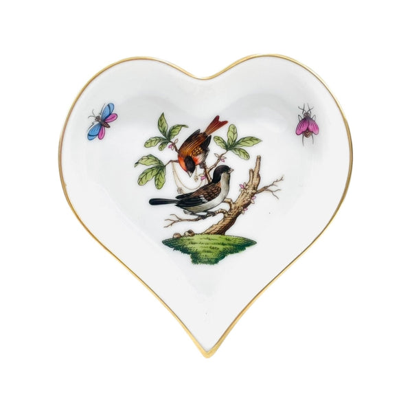 Herend Rothschild Heart-Shaped Dish