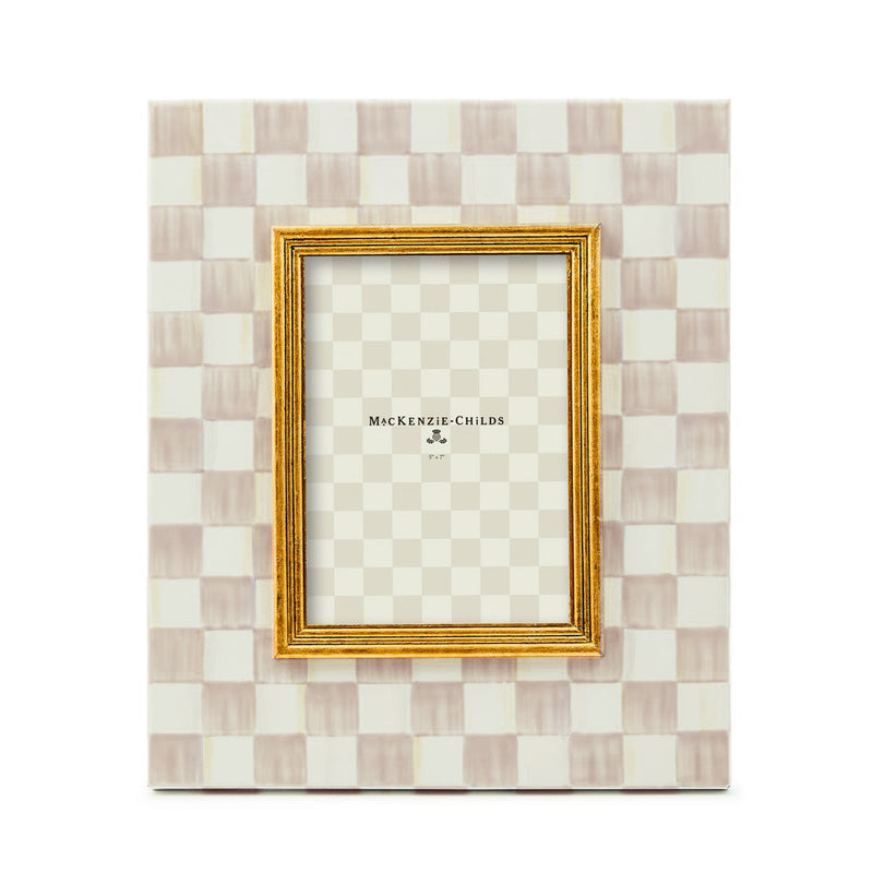 MacKenzie-Childs Mocha Check 5" x 7" Frame