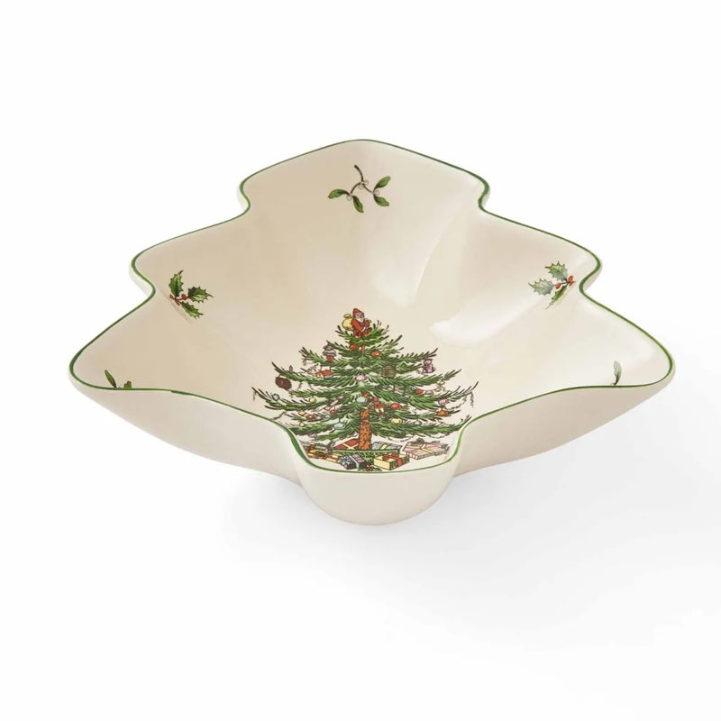 Spode Christmas Tree Tree Shaped Dish 18cm