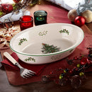 Spode Christmas Tree Oval Rim Dish