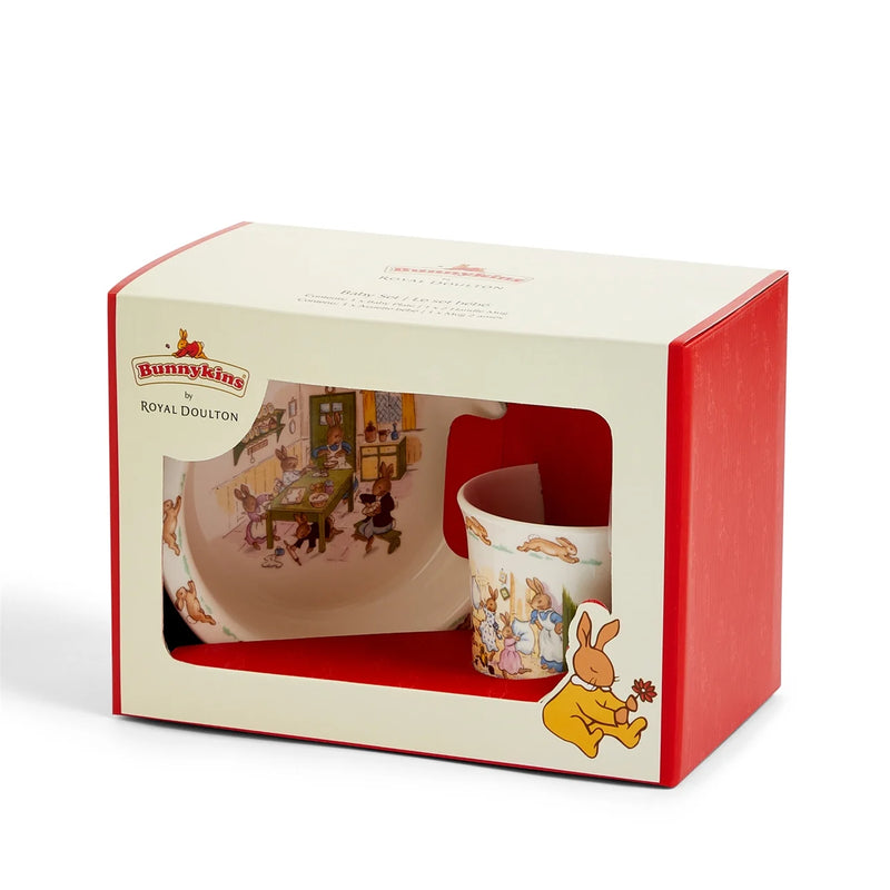 Royal Doulton Bunnykins Baby Bowl & 2 Handled Mug, 2 Piece Set