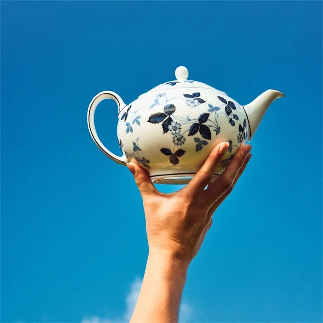 Wedgwood Wild Strawberry Inky Blue Teapot