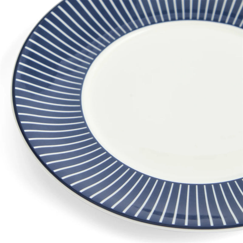 Wedgwood Gio Pinstripe Teacup & Saucer Blue