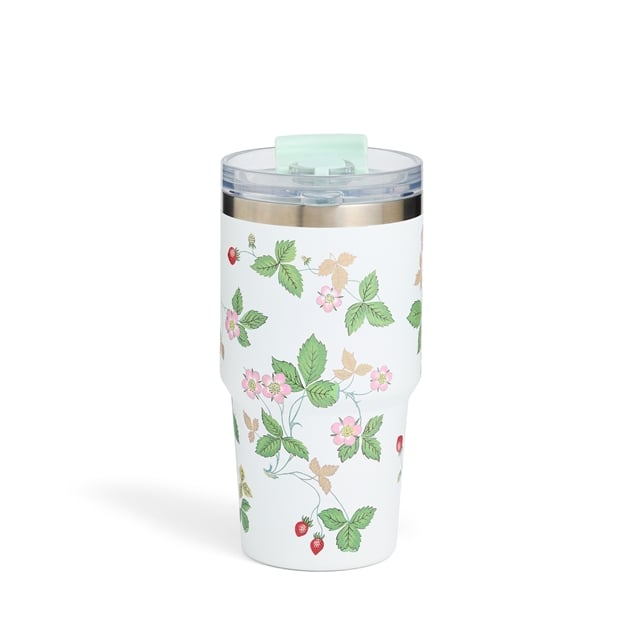 Wedgwood Wild Strawberry Tumbler with Straw