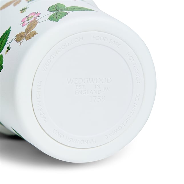 Wedgwood Wild Strawberry Tumbler with Straw