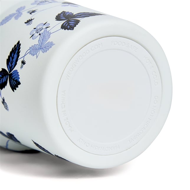 Wedgwood Wild Strawberry Inky Blue Tumbler with Straw