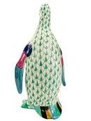 Herend Penguin Fishnet Figurine