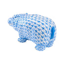 Herend Hippopotamus Fishnet Figurine
